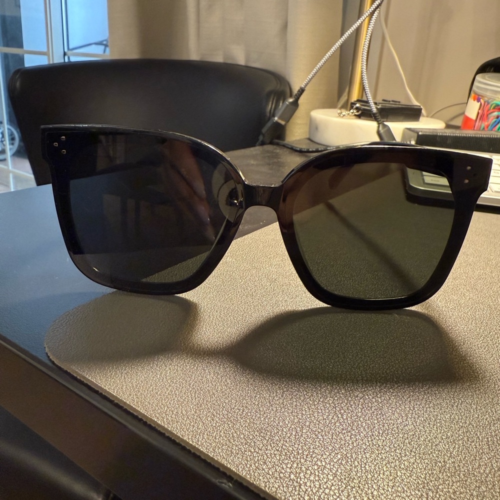 Gentle Monster Her 01 Oversized Black Sunglasses